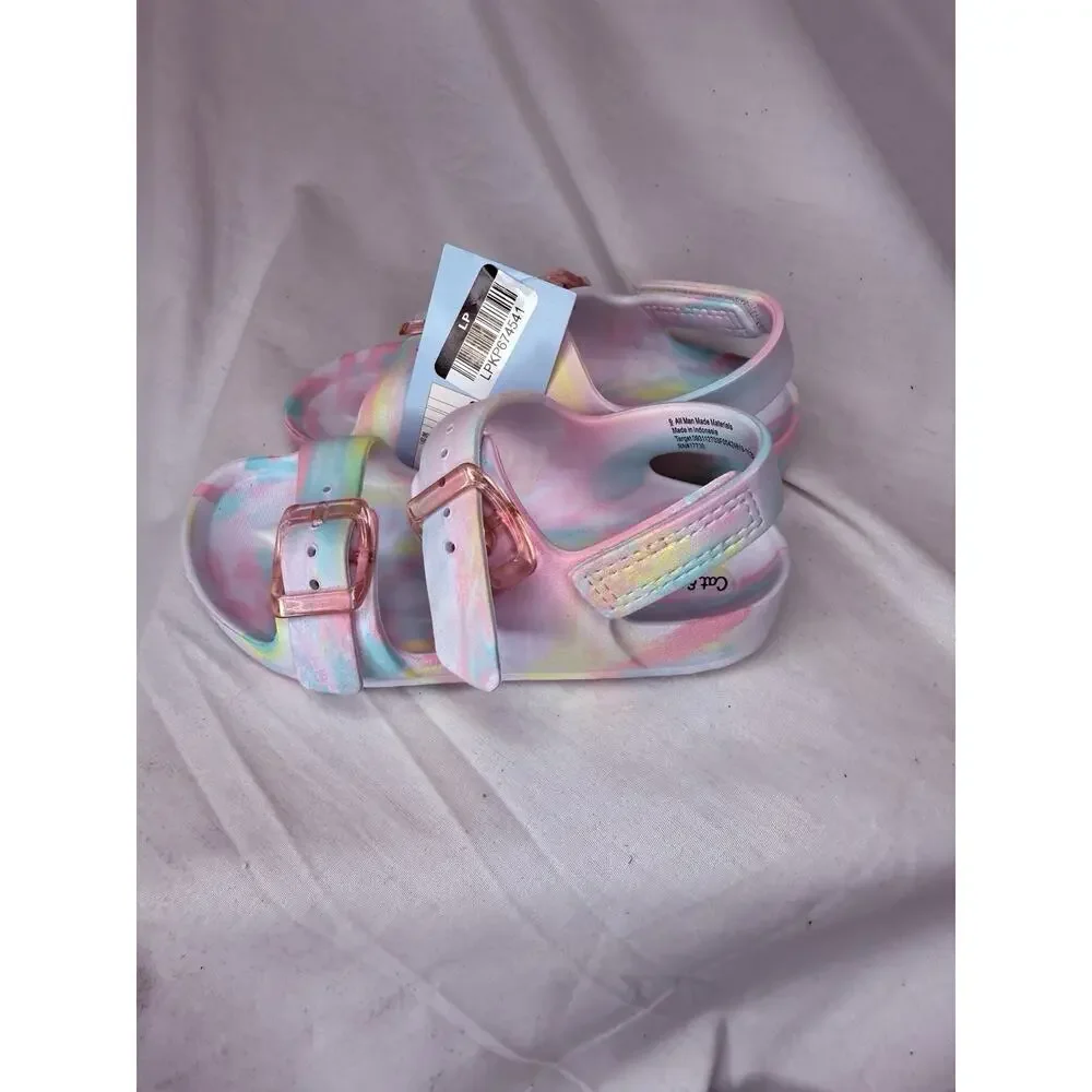 Cat & Jack Toddler Ade Blown EVA Sandals Multicolor, 9T, NWT